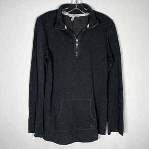 Victoria's Secret Black Quarter-Zip Sweatshirt